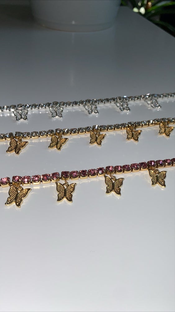 Butterfly Bling Anklet