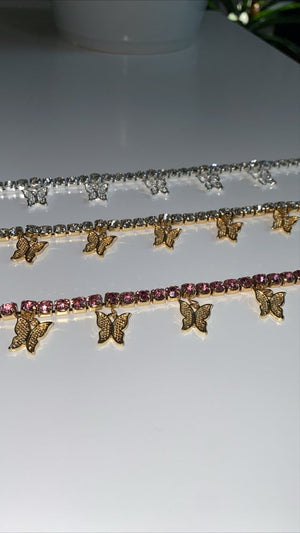 Butterfly Bling Anklet