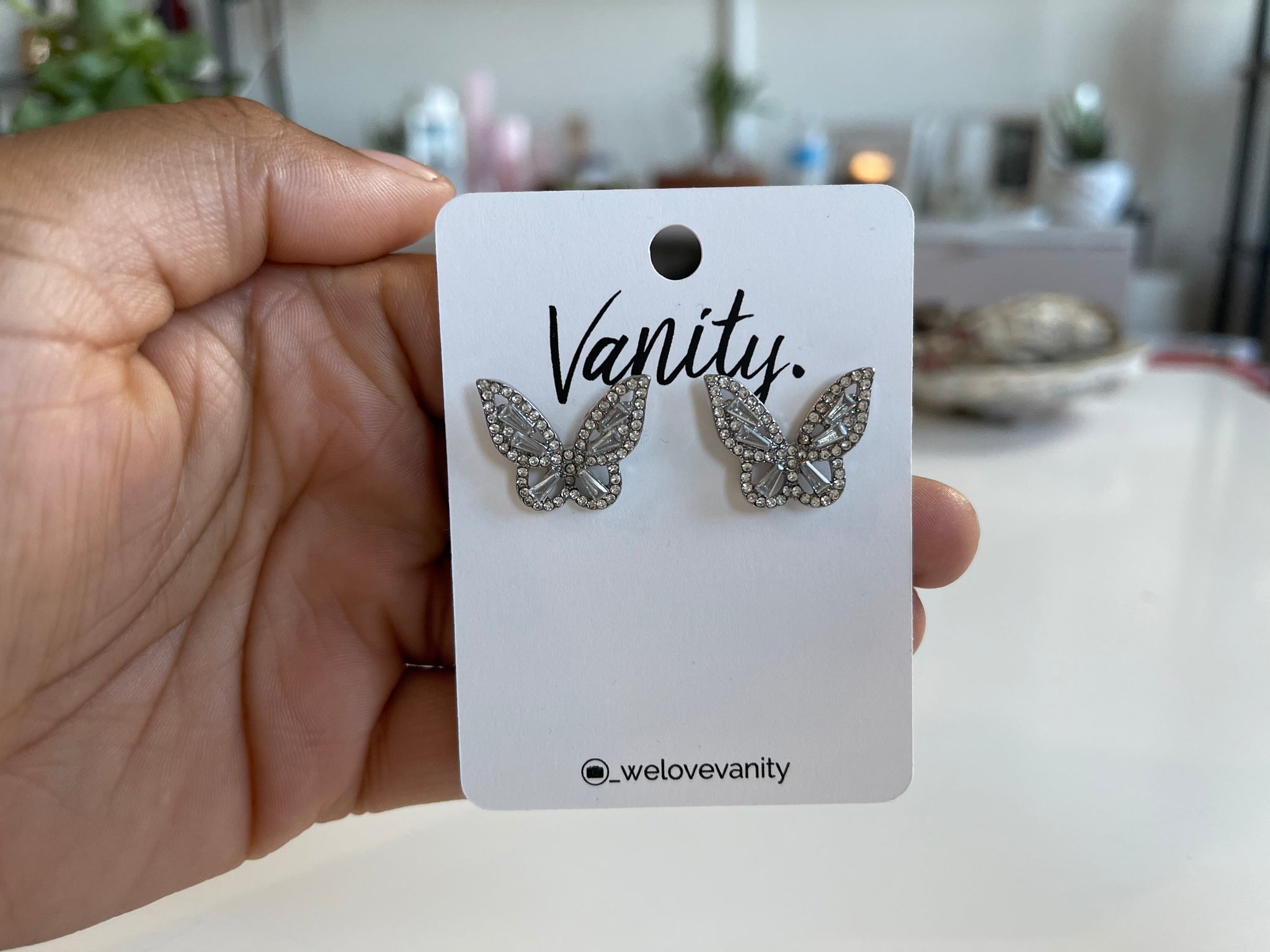Butterfly Bling Earrings
