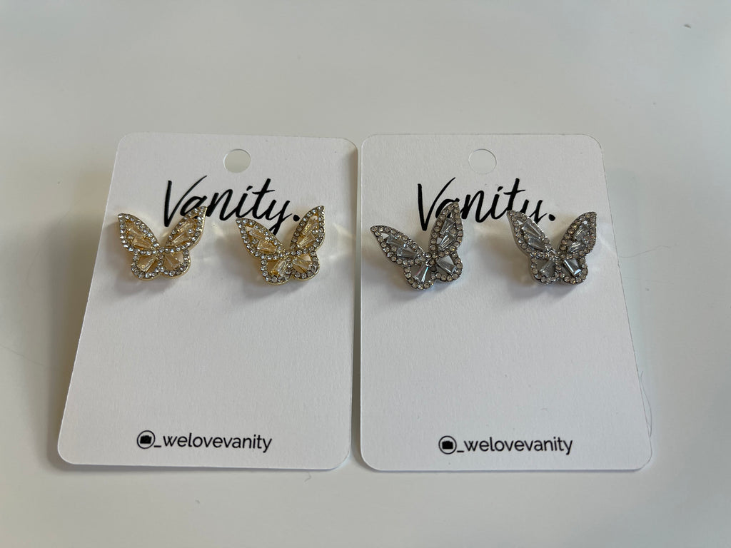Butterfly Bling Earrings